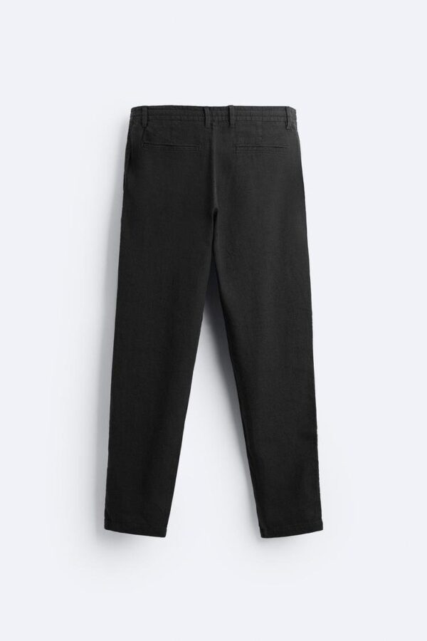 ZR Linen Straight Fit Trouser - Image 3