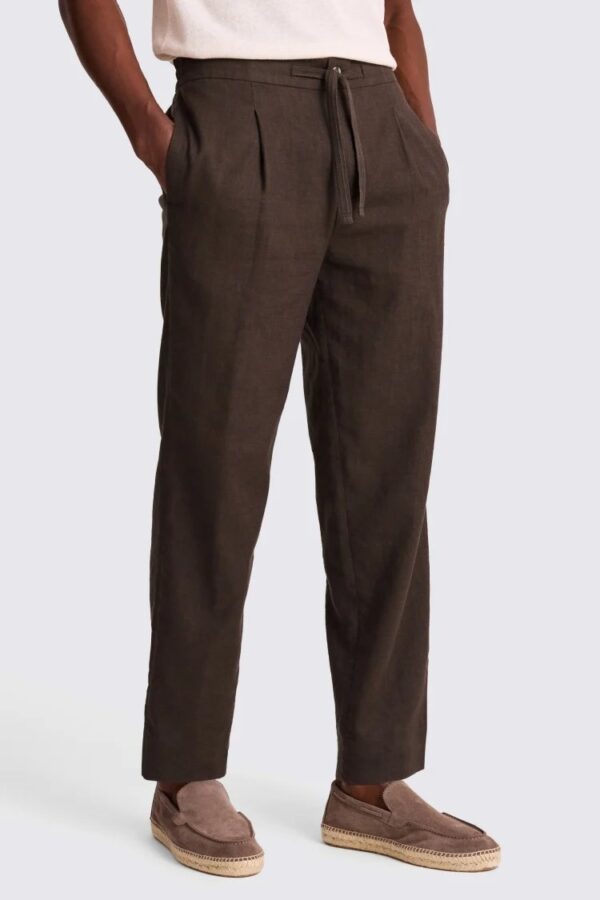 ZR Linen Straight Fit Trouser - Image 2