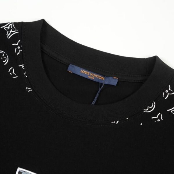 Embellished Oversized Damier  T-Shirt - Image 3