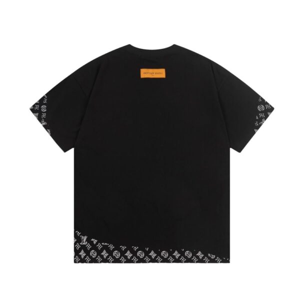 Embellished Oversized Damier  T-Shirt - Image 4