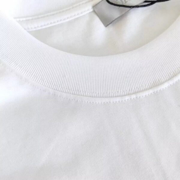 Dior Classic Letter Embossed Round Neck Short Sleeve T-shirt - Image 4