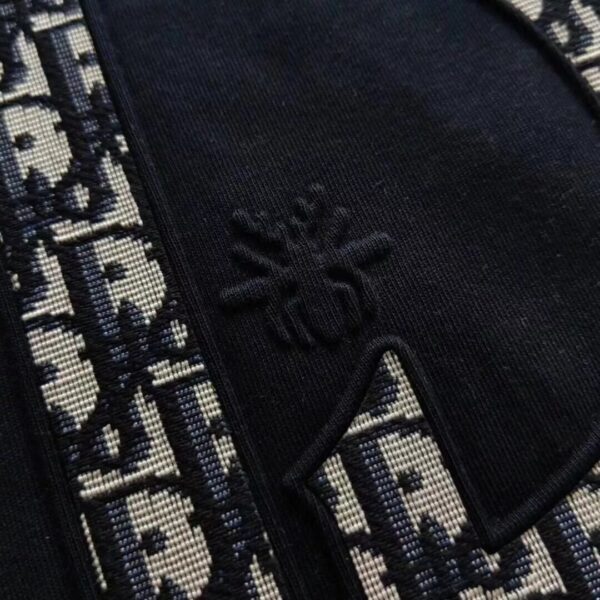 Dior Classic Over sized Letter Embossed Round Neck Short Sleeve T-shirt - Image 3