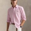 RL Stripe Cotton Custom Fit Oxford Shirt