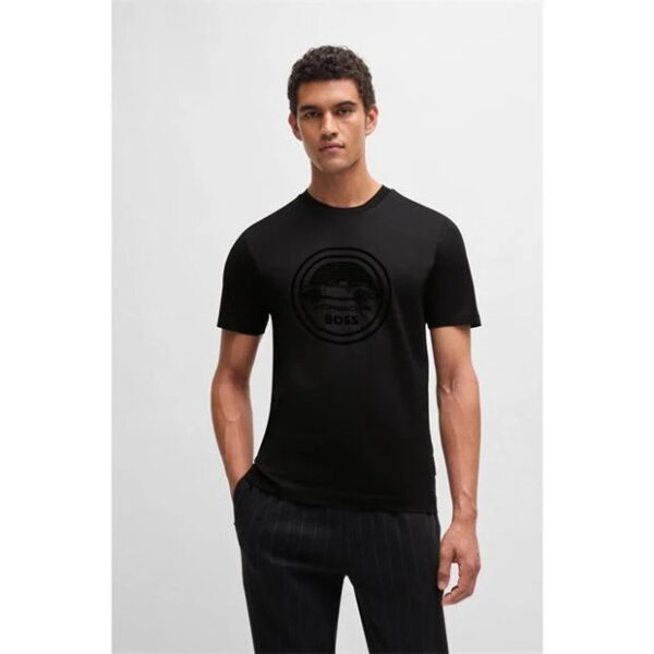 Porsche x BOSS T-shirt Capsule logo  mercerised Cotton - Image 3