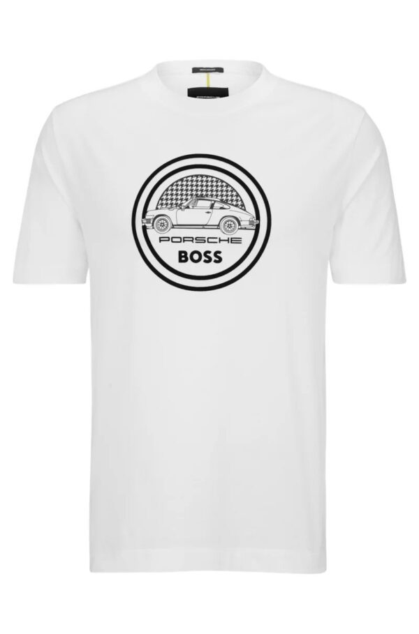 Porsche x BOSS T-shirt Capsule logo mercerised Cotton - Image 3