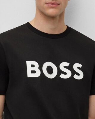 Boss logo-print cotton T-shirts