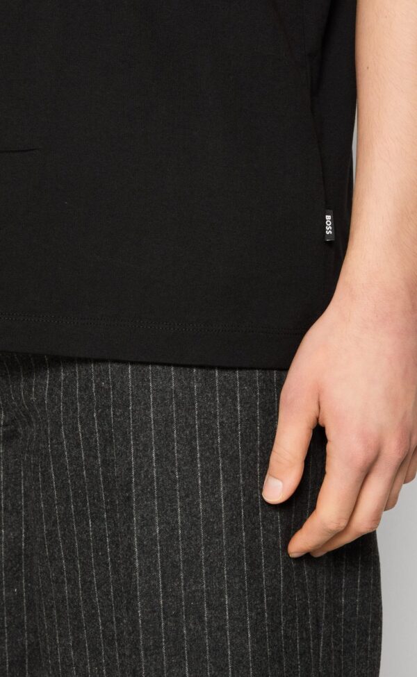 Boss TIBURT - Print T-shirt - black - Image 6