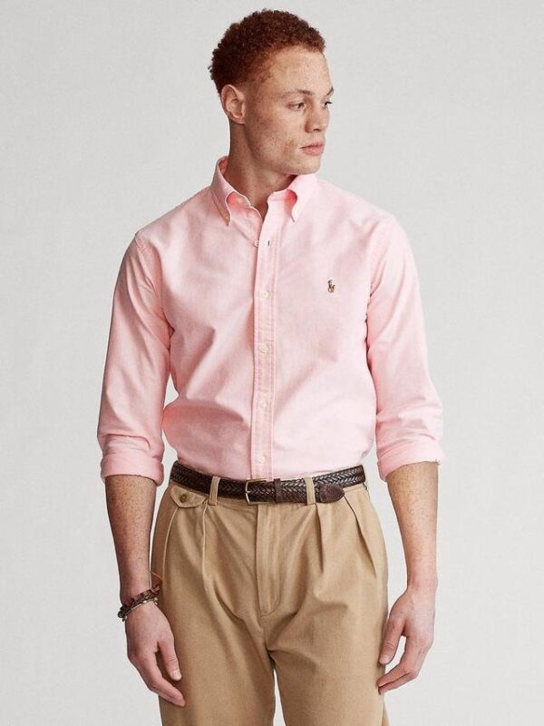 RL Slim Fit Oxford Cotton Button Down Shirts - Image 4