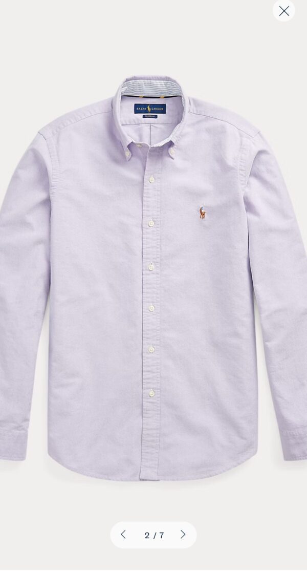 RL Slim Fit Oxford Cotton Button Down Shirts - Image 2