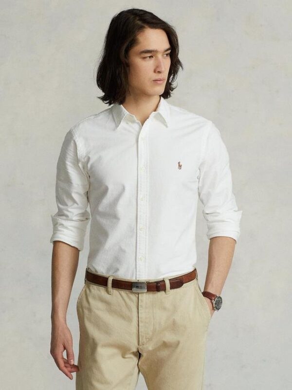RL Slim Fit Oxford Cotton Button Down Shirts - Image 3