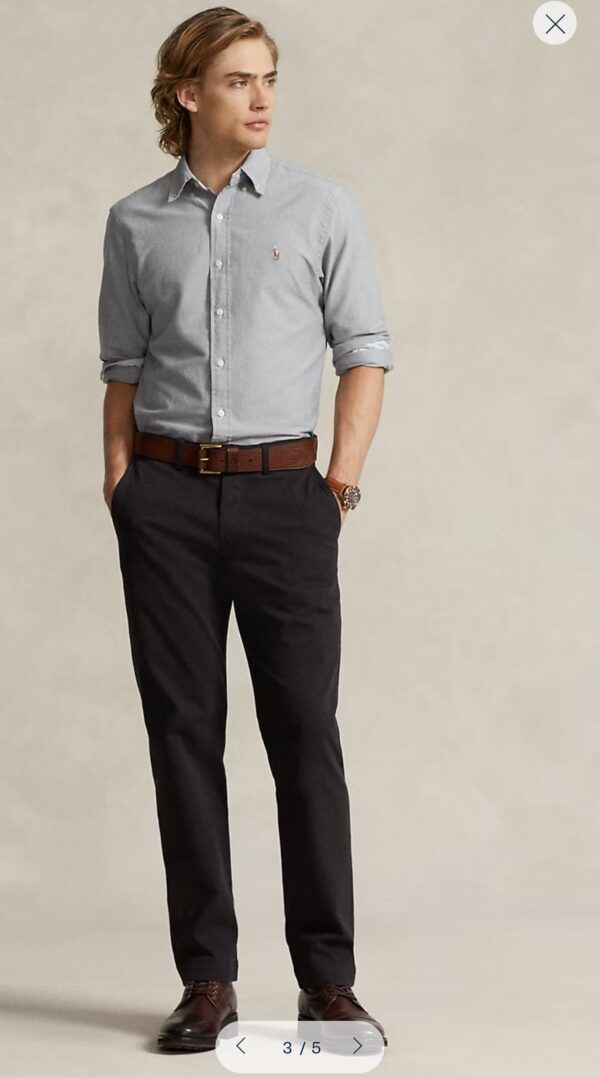 RL Slim Fit Oxford Cotton Button Down Shirts - Image 3