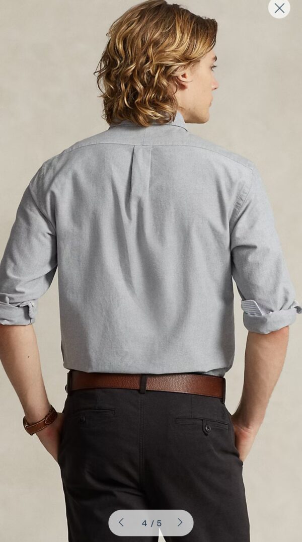RL Slim Fit Oxford Cotton Button Down Shirts - Image 5