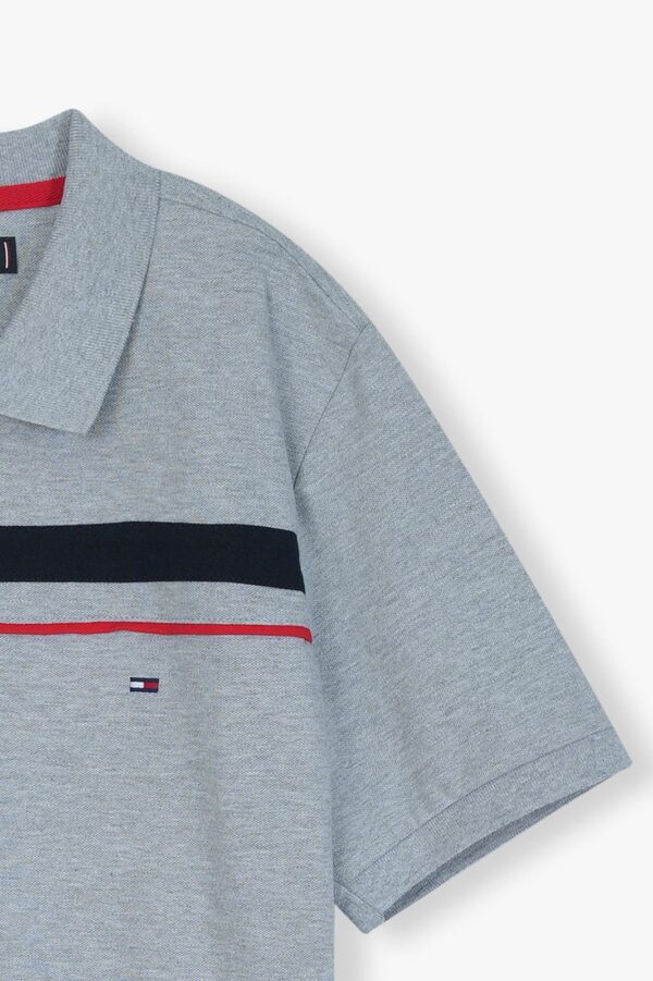 Tommy Slim Fit Embroidered Stripe Polo - Image 3
