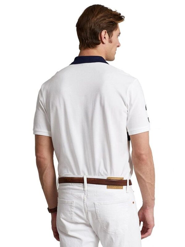 Custom Slim Fit Big Pony Mesh Polo Shirt - Image 4