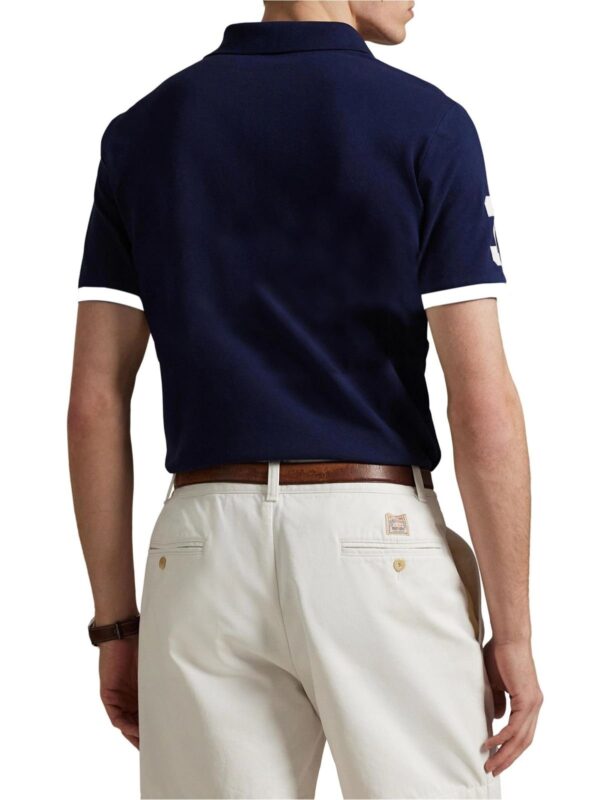 Custom Slim Fit Big Pony Mesh Polo Shirt - Image 3