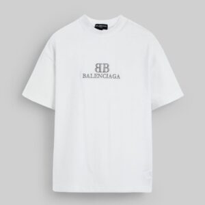 Balen. Oversized Motive Men Tee Shirt - White