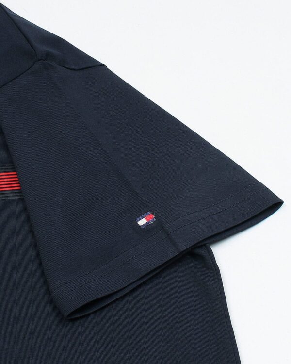 Premium Tommy High Men Tee - Navy Blue - Image 6
