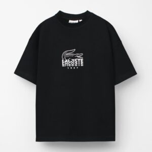 Lac. Men's Oversized Graphic Logo T-Shirt – Black