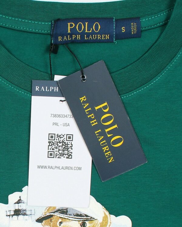 Exclusive R/L Men Bear Tee - Green - Image 6