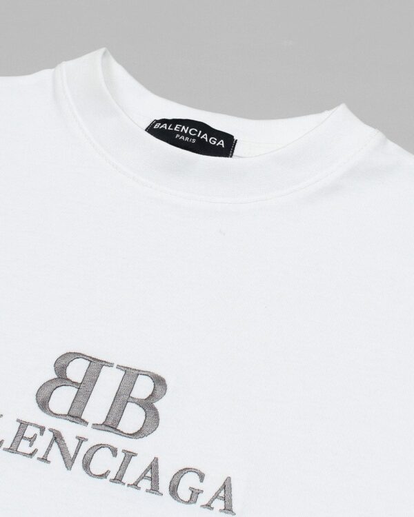Balen. Oversized Motive Men Tee Shirt - White - Image 2