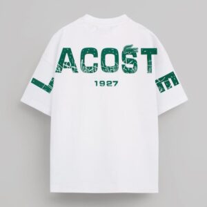 Lac. Men's Oversized Graphic Logo T-Shirt – White - M