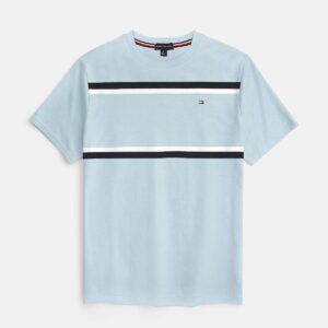 Exclusive Tommy Panel Men Tee - Sky Blue