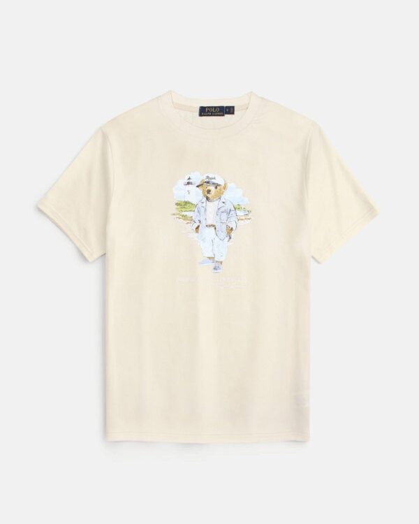 Exclusive R/L Men Bear Tee - Off White