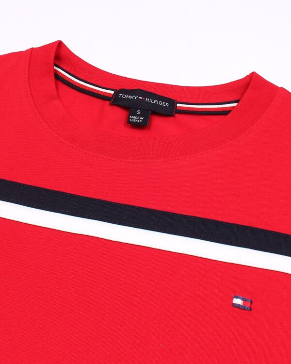 Exclusive Tommy Panel Men Tee - Red - Image 7