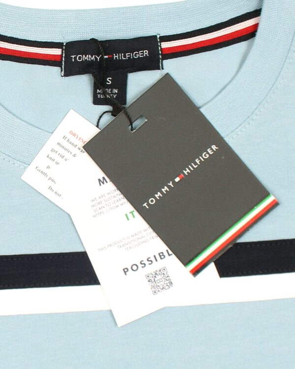 Exclusive Tommy Panel Men Tee - Sky Blue - Image 2