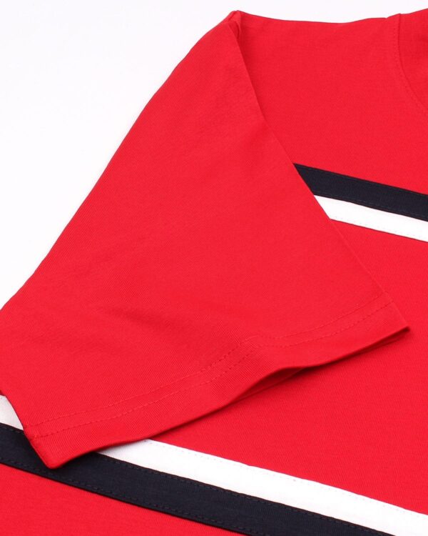 Exclusive Tommy Panel Men Tee - Red - Image 3