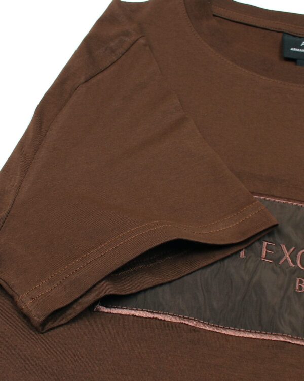 Premium A/X Patchina Men Tee - Brown - Image 5