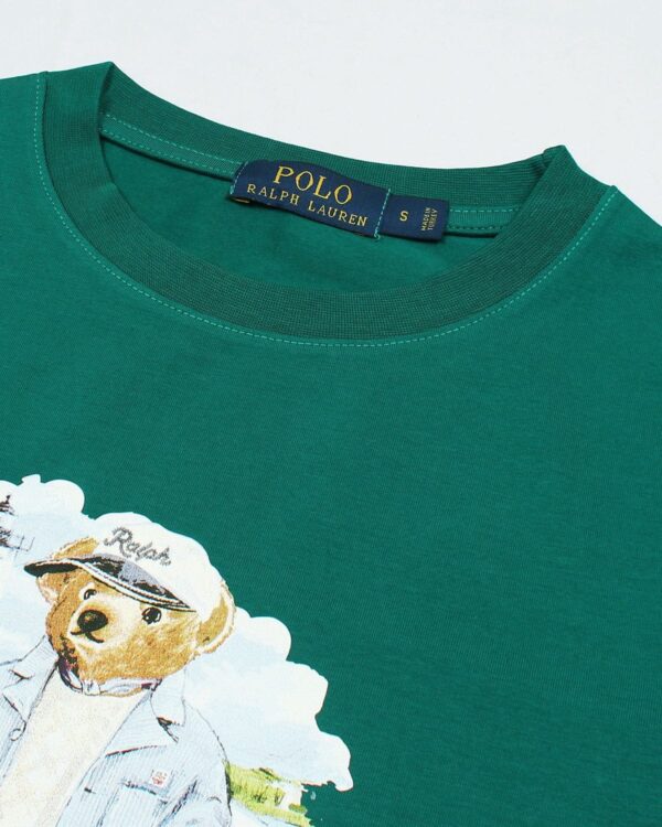 Exclusive R/L Men Bear Tee - Green - Image 4