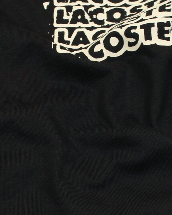 Lac. Oversized Front Back Men Tee - Black - Image 8