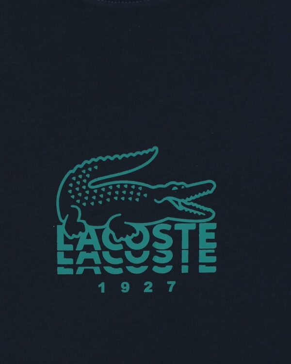 Lac. Men's Oversized Graphic Logo T-Shirt – Navy Blue - Image 7