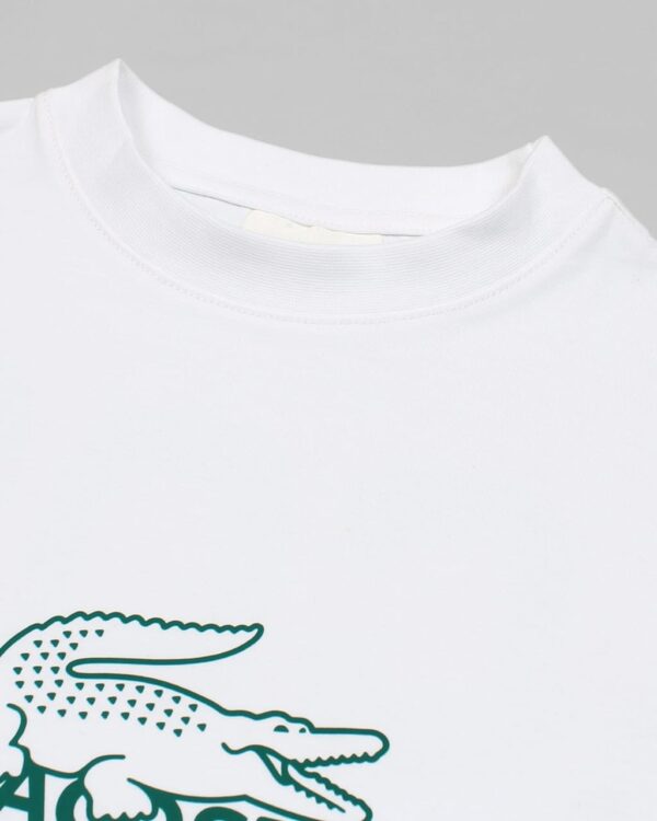 Lac. Men's Oversized Graphic Logo T-Shirt – White - Image 5