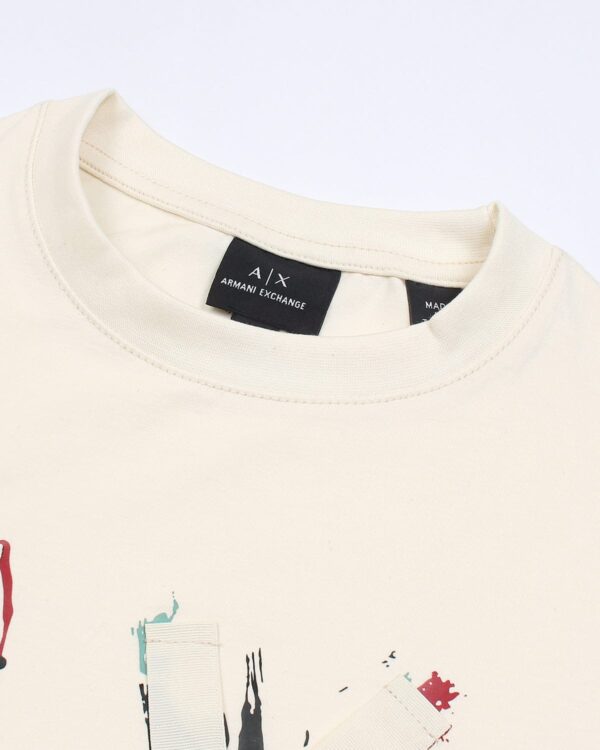 Premium A-X Designer Men Tee - Off White - Image 5