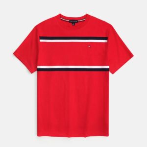 Exclusive Tommy Panel Men Tee - Red