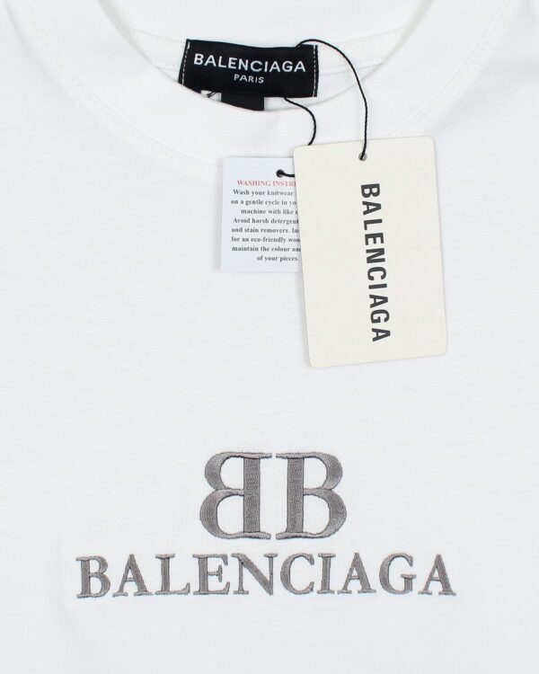 Balen. Oversized Motive Men Tee Shirt - White - Image 5