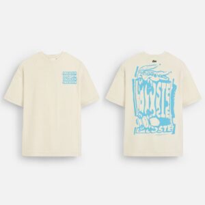 Lac. Oversized Front Back Men Tee - Off White