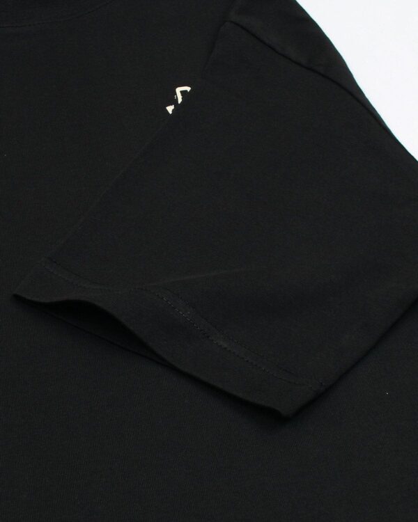 Lac. Oversized Front Back Men Tee - Black - Image 5