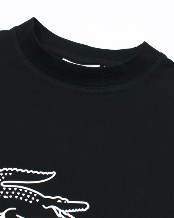 Lac. Men's Oversized Graphic Logo T-Shirt – Black - Image 7