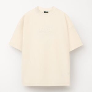 A-X Men's Oversized Logo Embroidered T-Shirt – Off-White