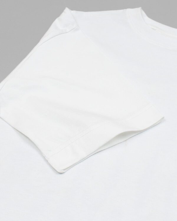 Lac. Oversized Front Back Men Tee - White - Image 5
