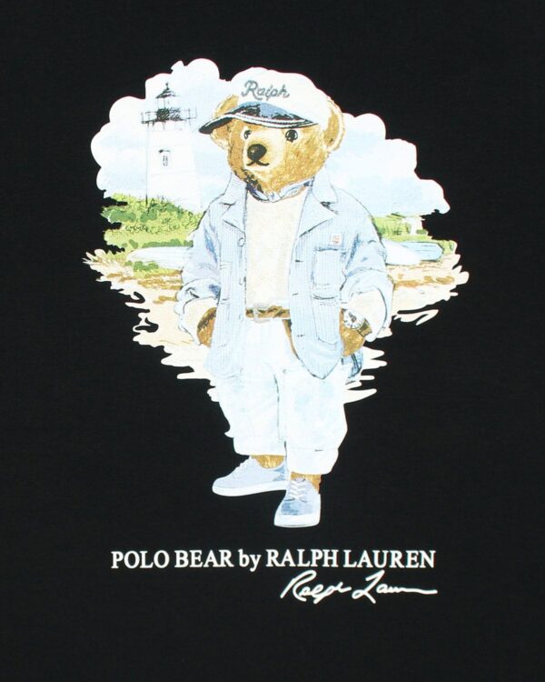 Exclusive R/L Men Bear Tee - Black - Image 3