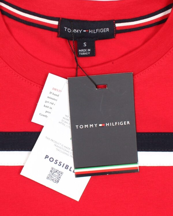 Exclusive Tommy Panel Men Tee - Red - Image 4