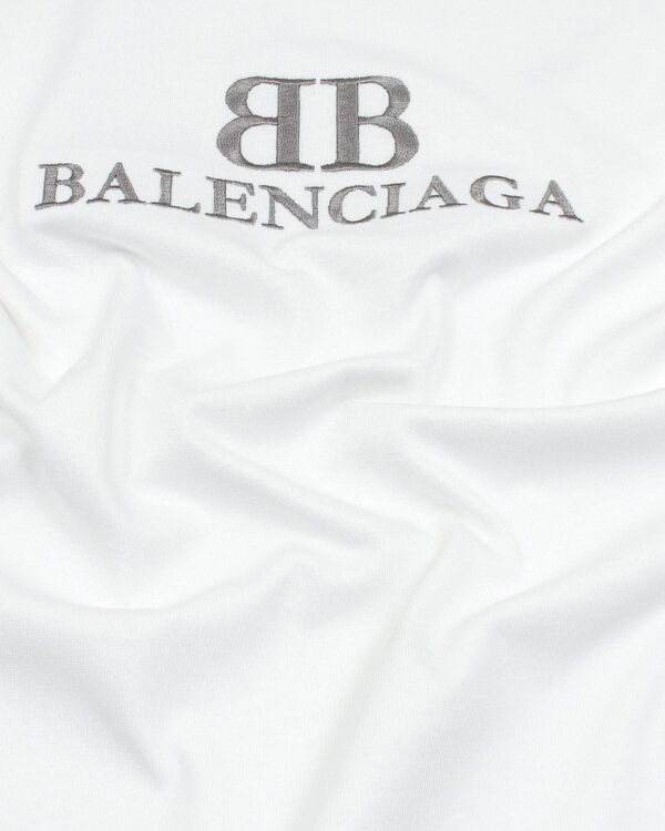 Balen. Oversized Motive Men Tee Shirt - White - Image 8