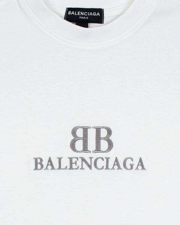 Balen. Oversized Motive Men Tee Shirt - White - Image 6