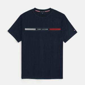 Premium Tommy High Men Tee - Navy Blue
