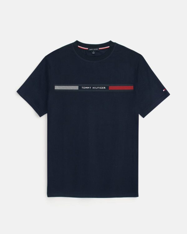 Premium Tommy High Men Tee - Navy Blue