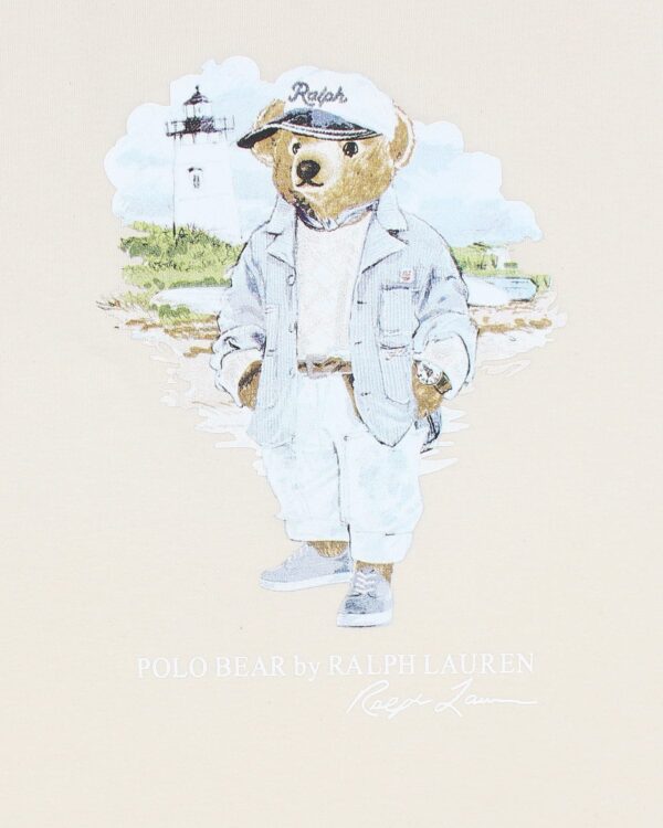 Exclusive R/L Men Bear Tee - Off White - Image 4